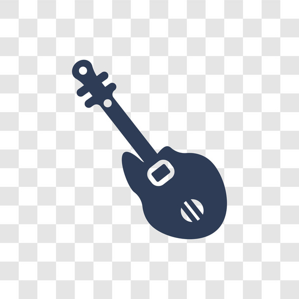 Μπάσο κιθάρα εικονίδιο. Μοντέρνα έννοια λογότυπο μπάσο κιθάρα σε διαφανές φόντο από τη συλλογή μουσικής - Διάνυσμα, εικόνα