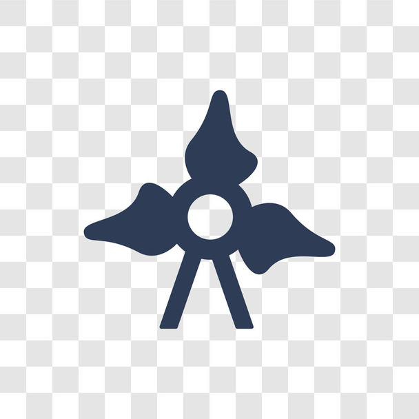 Bootsschrauben-Symbol. trendiges Bootsschrauben-Logo-Konzept auf transparentem Hintergrund aus nautischer Kollektion - Vektor, Bild
