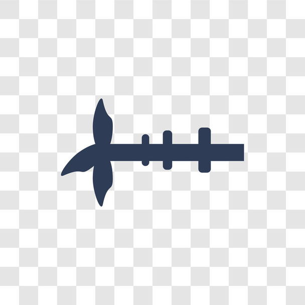 Ikona Propeller silnik statku. Modny koncepcja logo Propeller silnik statku na przezroczystym tle z kolekcji morskie - Wektor, obraz