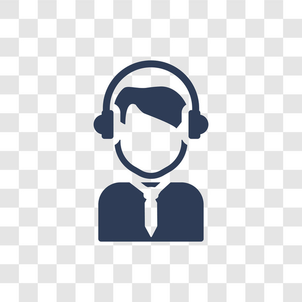 Homme User Manager icône du visage. Mode Homme User Manager visage logo concept sur fond transparent de la collection People
 - Vecteur, image