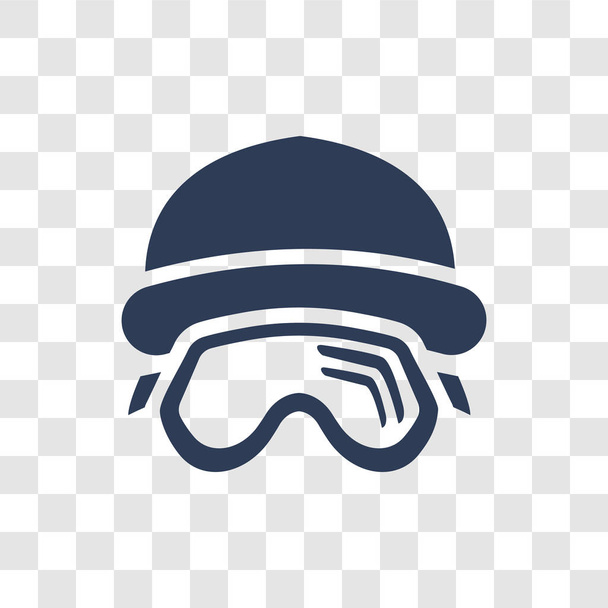 Snow Goggle pictogram. Trendy Snow Goggle logo concept op transparante achtergrond uit wintercollectie - Vector, afbeelding