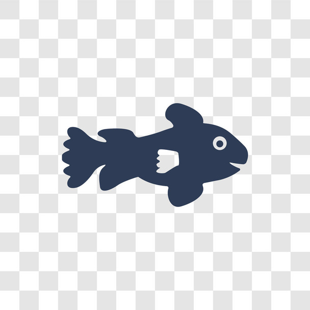 Icono del pez payaso. Concepto de logotipo de Clownfish de moda sobre fondo transparente de la colección de animales
 - Vector, imagen
