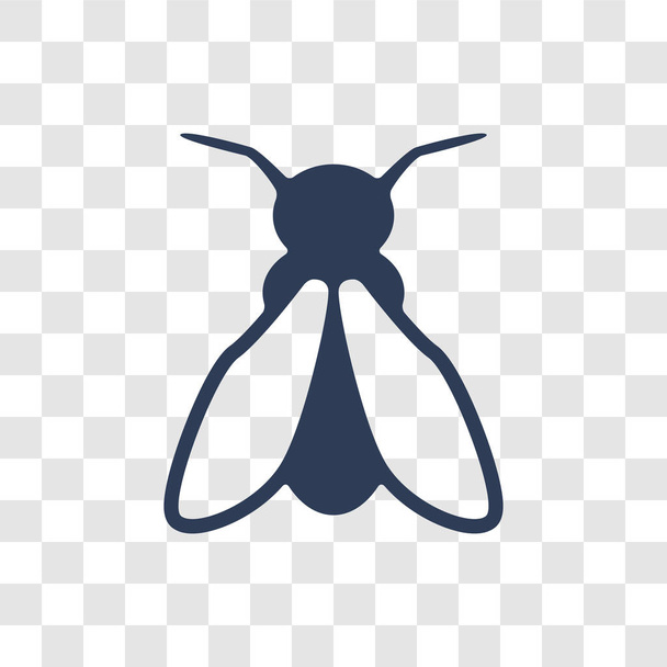 Icône luciole. Concept de logo Firefly tendance sur fond transparent de la collection animaux
 - Vecteur, image