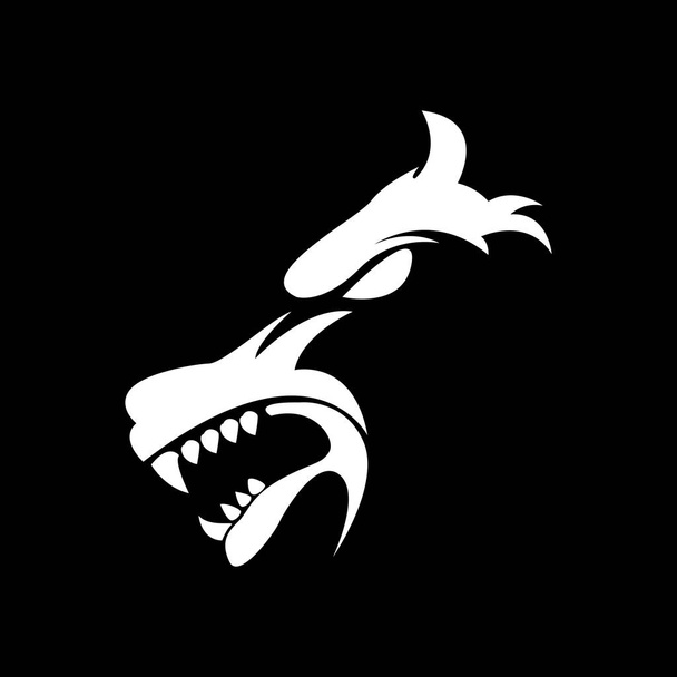 logo de la mascotte d'illustration vectorielle tête de loup
 - Vecteur, image