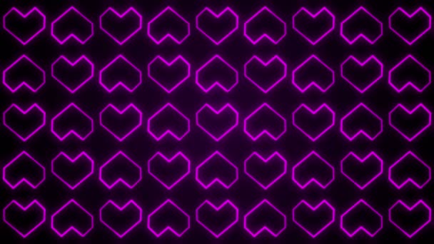The Heart Backgrounds Graphics Con el Día de San Valentín brillando formas y partículas. Se puede utilizar también en presentaciones de fondos de boda
. - Imágenes, Vídeo