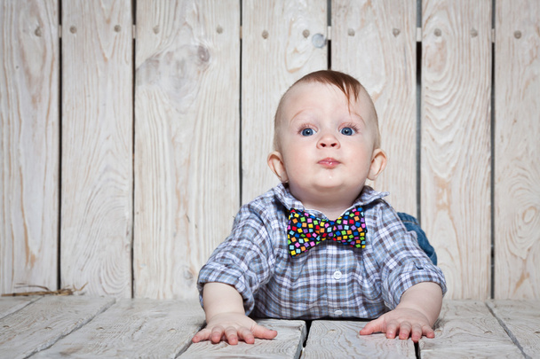 stylish funny little boy - Photo, image