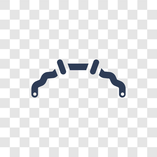 car anti-roll bar icon. Trendy car anti-roll bar logo concept on transparent background from car parts collection - Vector, Image