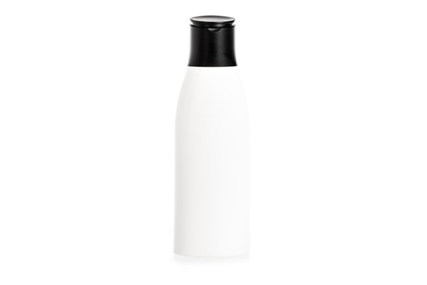 Studio shot of plastic bottle with shampoo isolated on white - Foto, Imagen