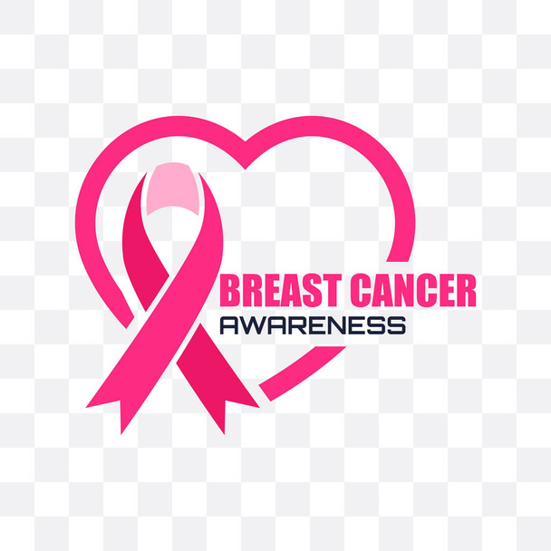 男性と女性、ベクトル図の乳がんの意識 - ベクター画像