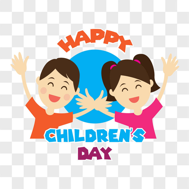 happy children's day for children celebration. vector illustration - Vettoriali, immagini