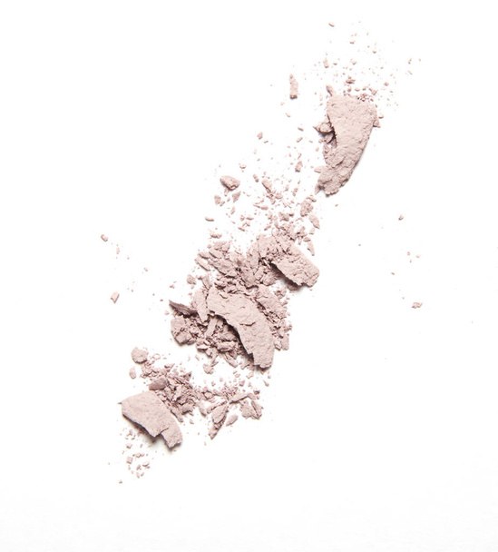 rubor bege desintegrado isolado no fundo branco
 - Foto, Imagem