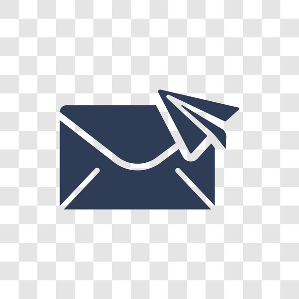 Icône du courrier aérien. Concept de logo Air mail tendance sur fond transparent de la collection Livraison et logistique
 - Vecteur, image