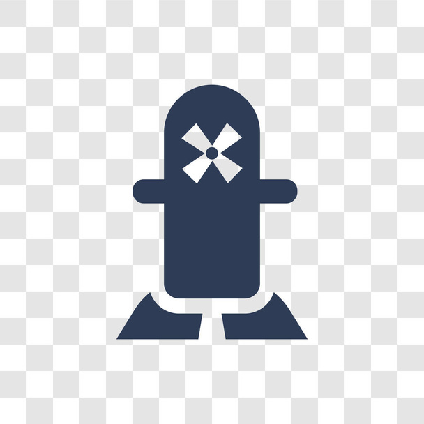 Atombomben-Symbol. trendiges Atombomben-Logo-Konzept auf transparentem Hintergrund aus Märchensammlung - Vektor, Bild