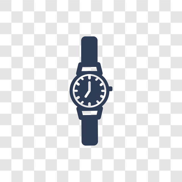 Horloge pictogram. Trendy horloge logo concept op transparante achtergrond van Human Resources-collectie - Vector, afbeelding