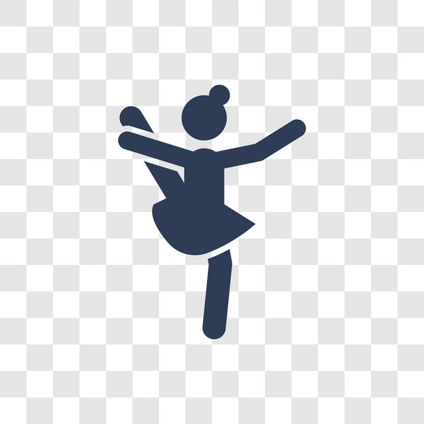 Acrobat Mujer icono. Concepto de logotipo de moda de Acrobat Woman sobre fondo transparente de la colección Ladies
 - Vector, Imagen