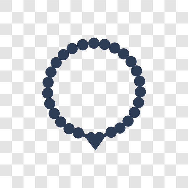 Karkötő ikonra. Divatos karkötő logo fogalom-ra átlátszó háttér, a Luxury collection - Vektor, kép