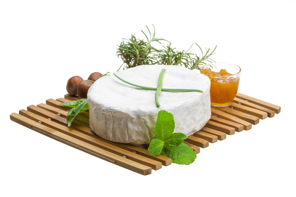 camembert witn herbs, nuts and honey - Photo, Image