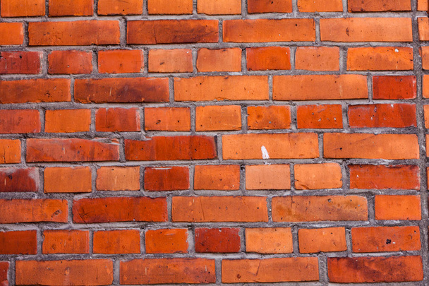 Old red brick wall background texture close up. bricked wall textured pattern for continuous replicate - Foto, Imagen