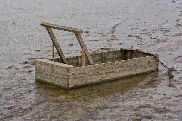 traditional Mud Sled for working in Wadden Sea,North Sea,Germany - Photo, Image