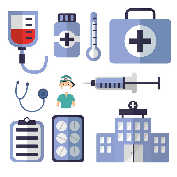 Ιατρικός εξοπλισμός ιατρικής όργανο υγειονομικής περίθαλψης - Διάνυσμα, εικόνα