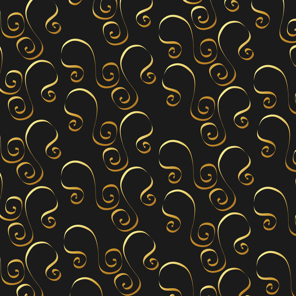 caligrafia dourada floresce ornamento decorativo elemento de design redemoinho
 - Vetor, Imagem
