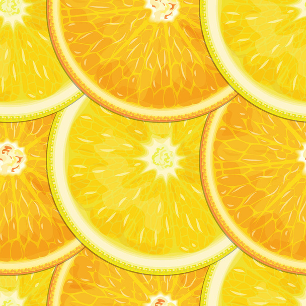 Lemon-orange seamless texture - Vector, Image