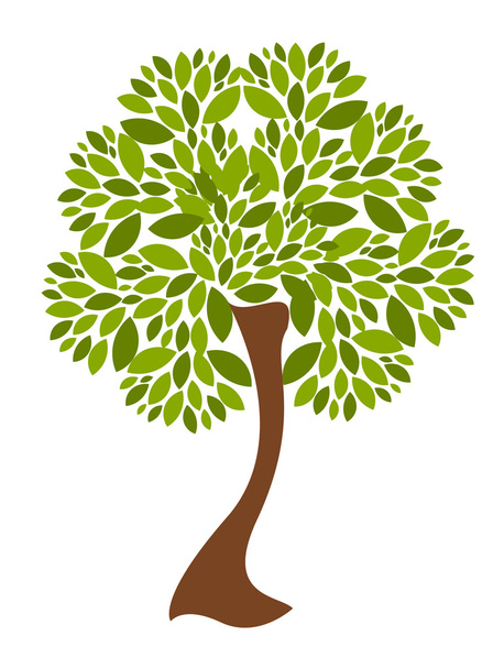 Vector tree illustration - Vektor, obrázek