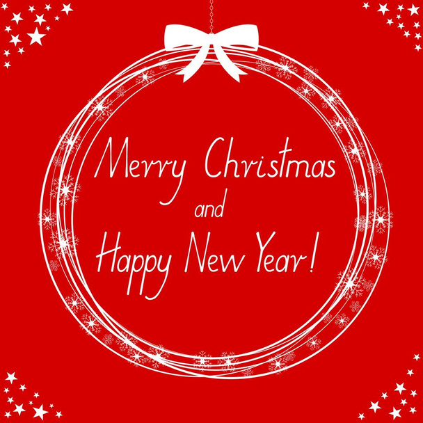 Christmas card - Merry Christmas and Happy Holiday - Photo, Image