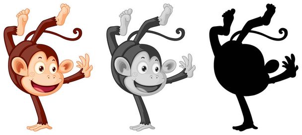 Set di illustrazione del personaggio mostro
 - Vettoriali, immagini