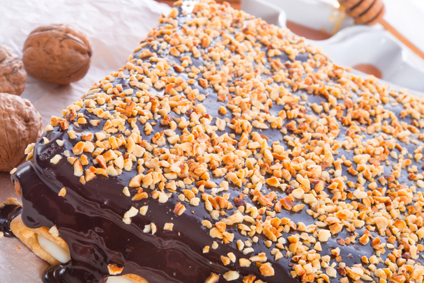 honey cakes with chocolate - Zdjęcie, obraz