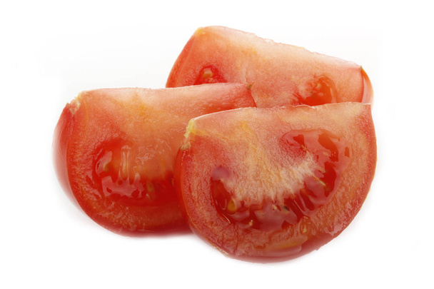 fresh ripe tomato isolated on white background  - Foto, Imagem