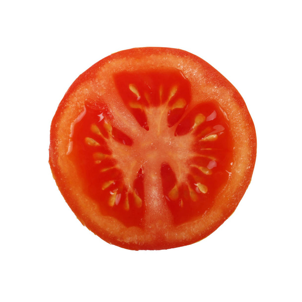 fresh ripe tomato isolated on white background  - Zdjęcie, obraz