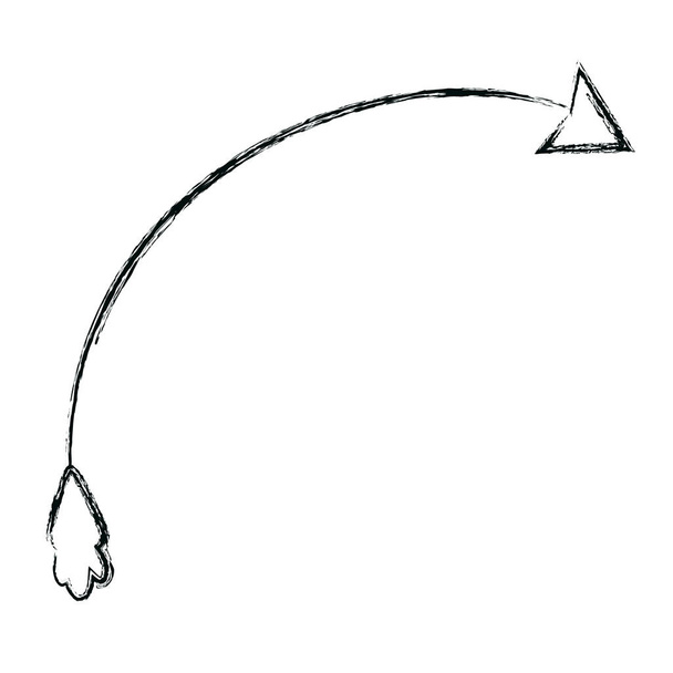 грандж стрілка знак піктограма напрямку піктограма Векторна ілюстрація
 - Вектор, зображення