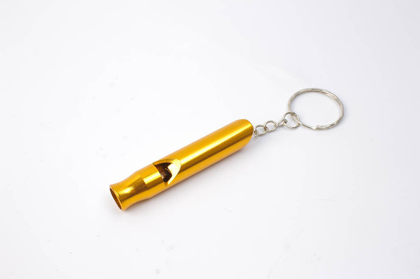 the Metal whistle on a white background - Photo, Image