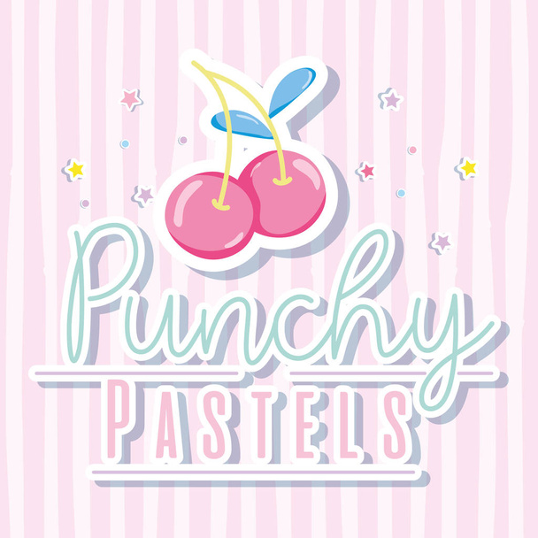 Punchy pastel trendy concept vector illustration graphic design - Vector, Image