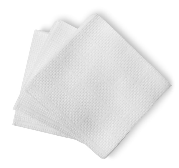 Servilletas de papel blanco
 - Foto, imagen