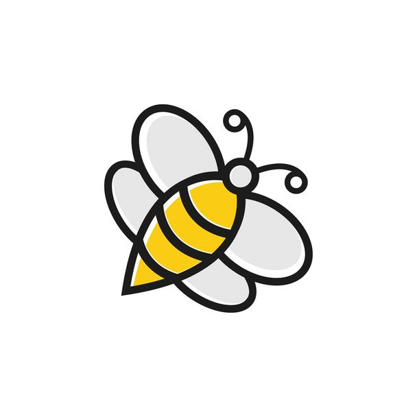 abeja miel diseño gráfico plantilla vector aislado
 - Vector, Imagen