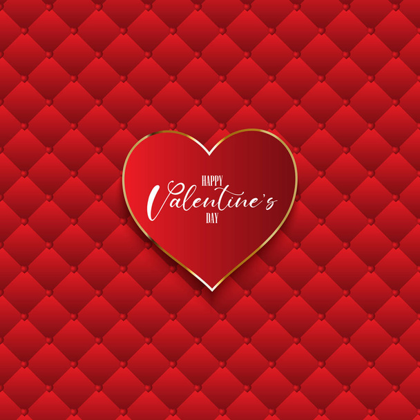 Valentinstag Hintergrund mit Herz auf Luxus-Textur - Vektor, Bild