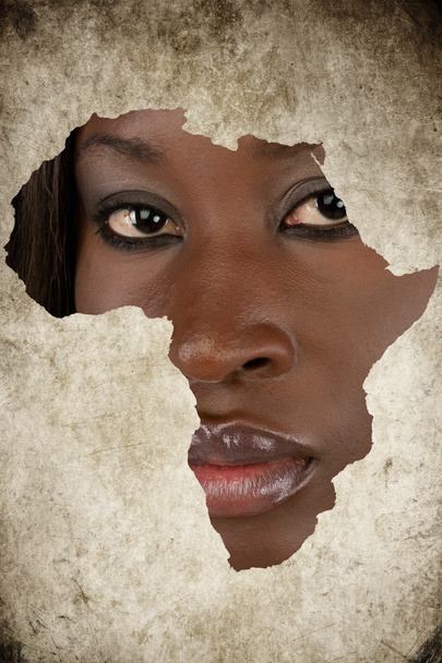 African Woman Map - Photo, Image
