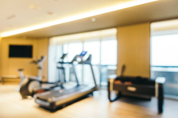 Abstract blur and defocused gym and fitness equipment of interior for background - Photo, Image