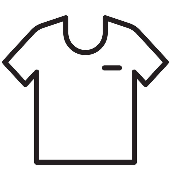 Fajne koszulki na białym tle Vector Icon, który mogą być łatwo modyfikowane lub edytować - Wektor, obraz