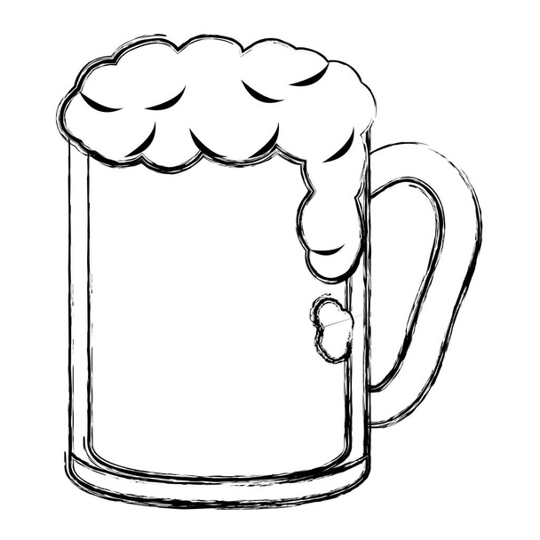 bière alcoolisée grunge dans le verre pour célébrer l'illustration vectorielle de l'événement
 - Vecteur, image