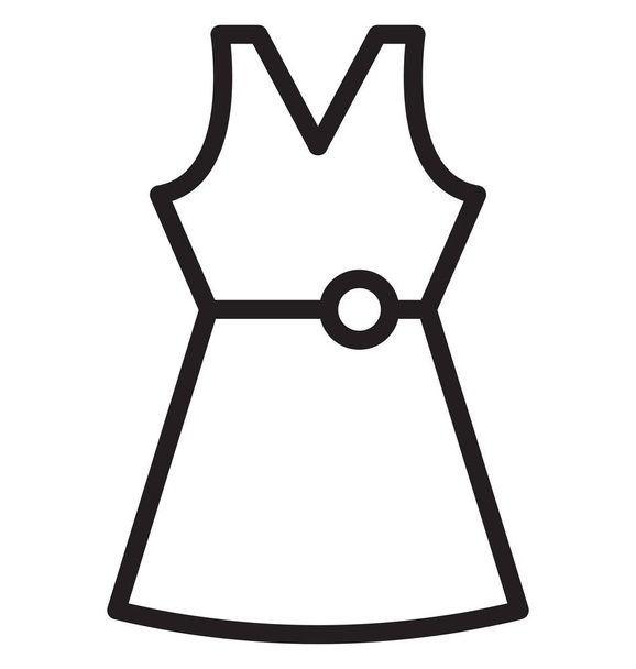 Tričko-line lady izolované vektorové ikony, které lze snadno upravit nebo upravit - Vektor, obrázek