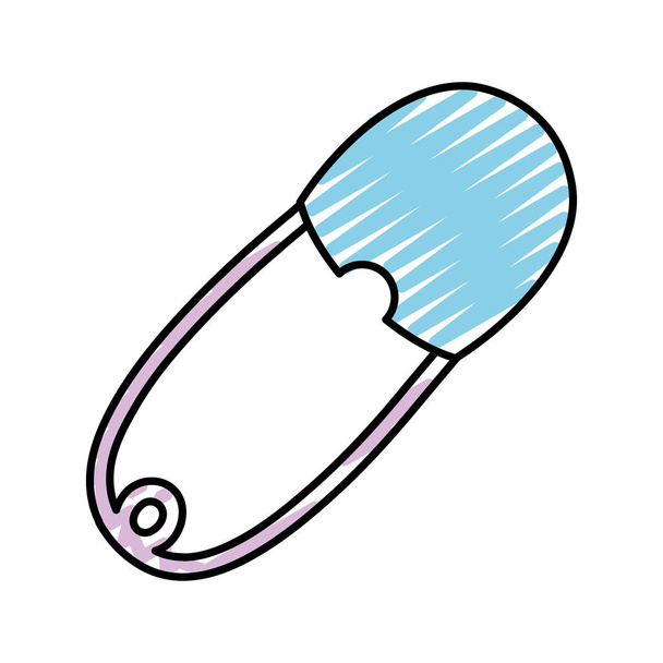accessoire de crochet de couche pour bébé doodle protéger l'illustration vectorielle
 - Vecteur, image