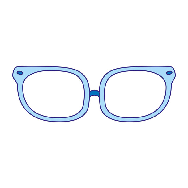 Duo color optical glasses object with frame style vector illustration
 - Вектор,изображение