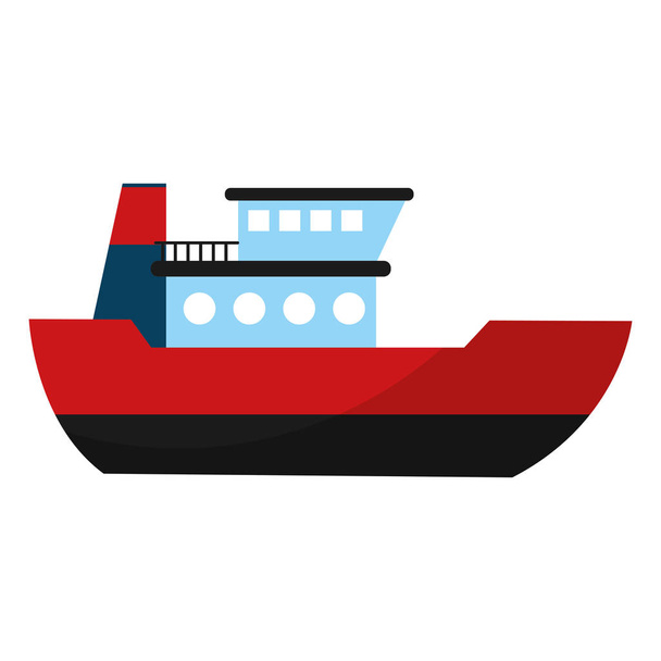 ilustracja wektorowa usługi transportu morza dostawy statku - Wektor, obraz