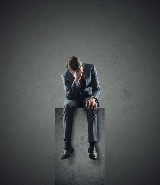 Depressed businessman - Foto, Bild