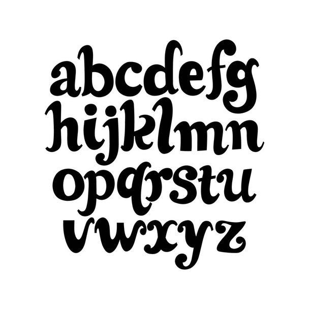 Handwritten alphabet. Vector font - ベクター画像