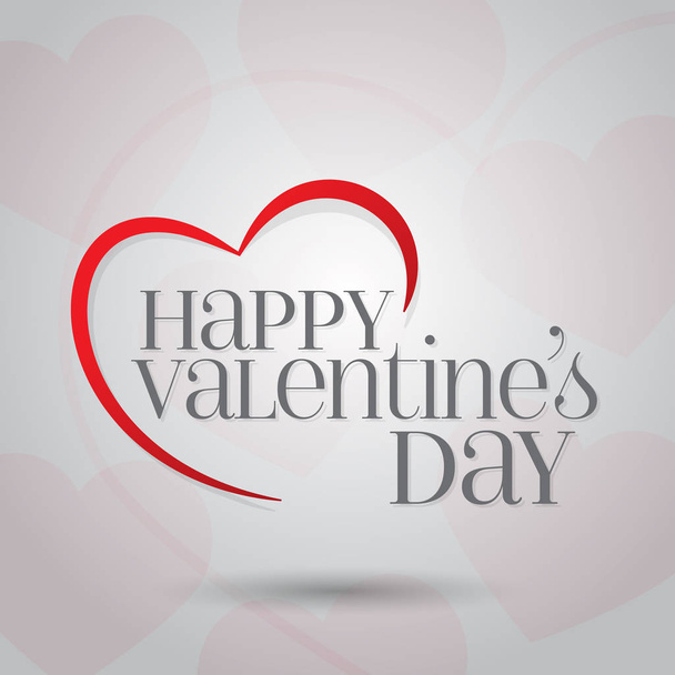 14 February Valentine's Day Celebration (Turkish - 14 Subat Sevgililer Gununuz Kutlu Olsun) wishes, billboard, social media card design. - Vector, imagen