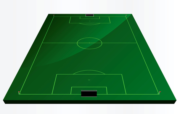 EPS Vector 10 - футбольное поле или футбольное поле - Вектор,изображение